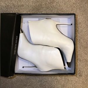 White Saks Fifth Avenue Boots